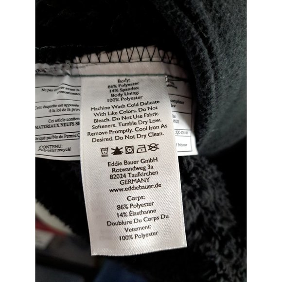 Mens Eddie Bauer Shirt Jacket Departure Lined Snap Front Fleece Lined XL Tall - Picture 10 of 10